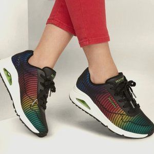 New! Skechers Women's Uno-Eye Catching Sneaker W/ AIR-COOLED MEMORY FOAM, SZ10